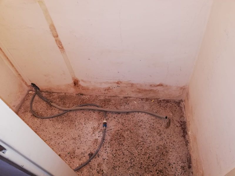 Boden während der Sanierung